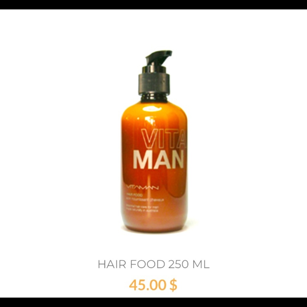 VITAMAN hair food, soin nourrissant cheveux. 250ml